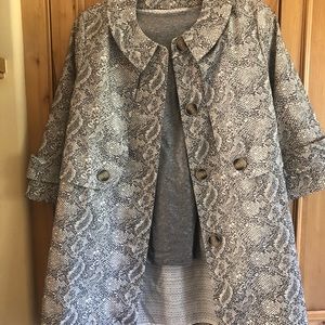 CAbi snake trench coat
